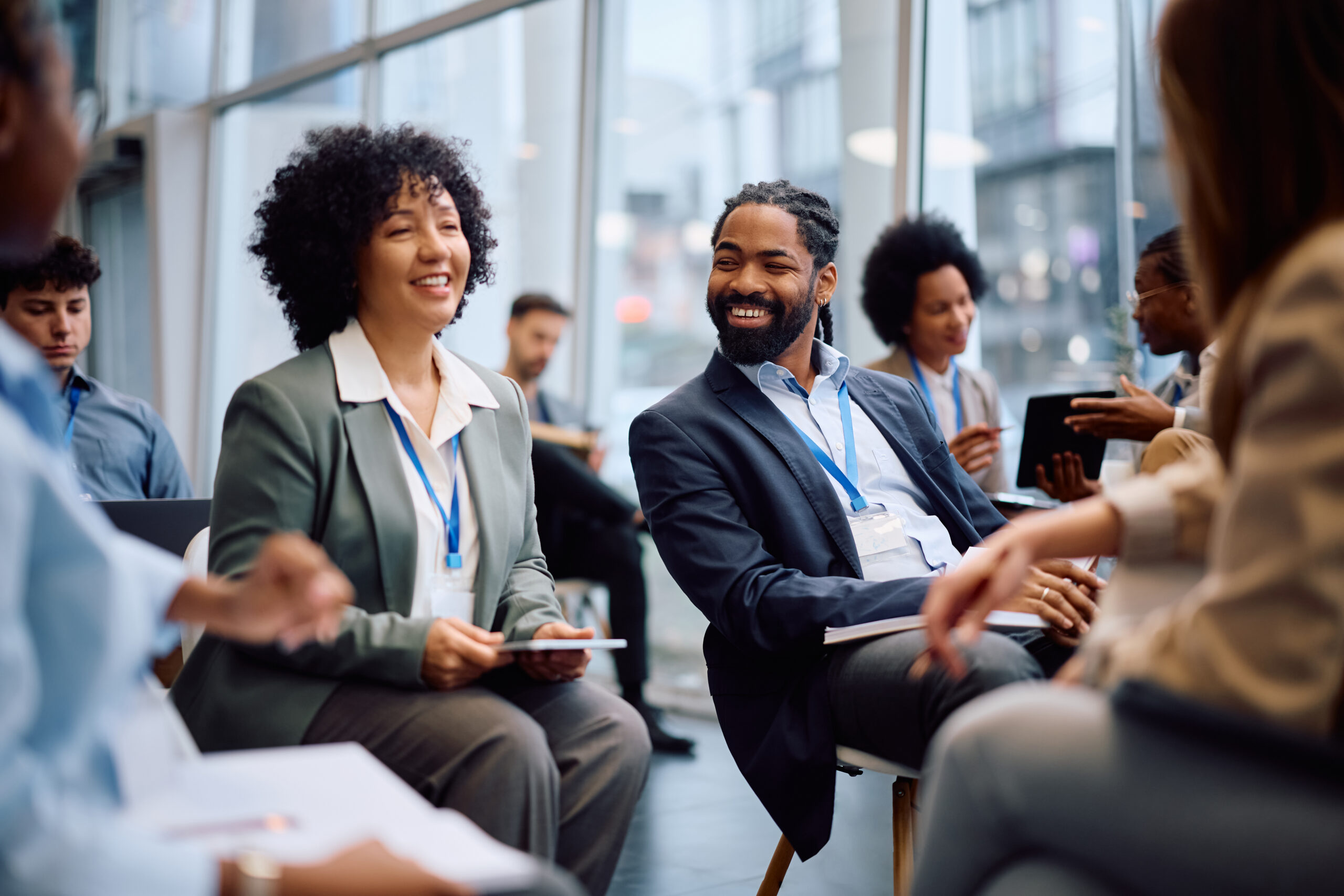 Sales professionals at a meeting