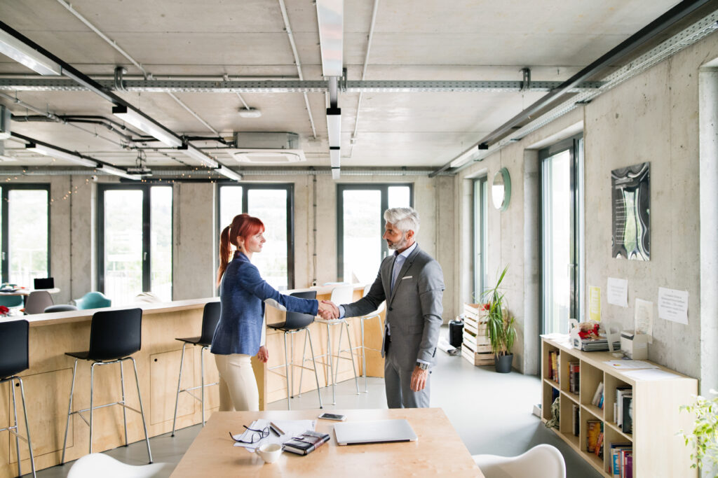 A sales rep getting a promotion